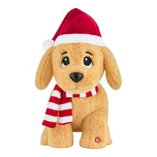 12 in Animated Begging Golden Retriever | The Home Depot