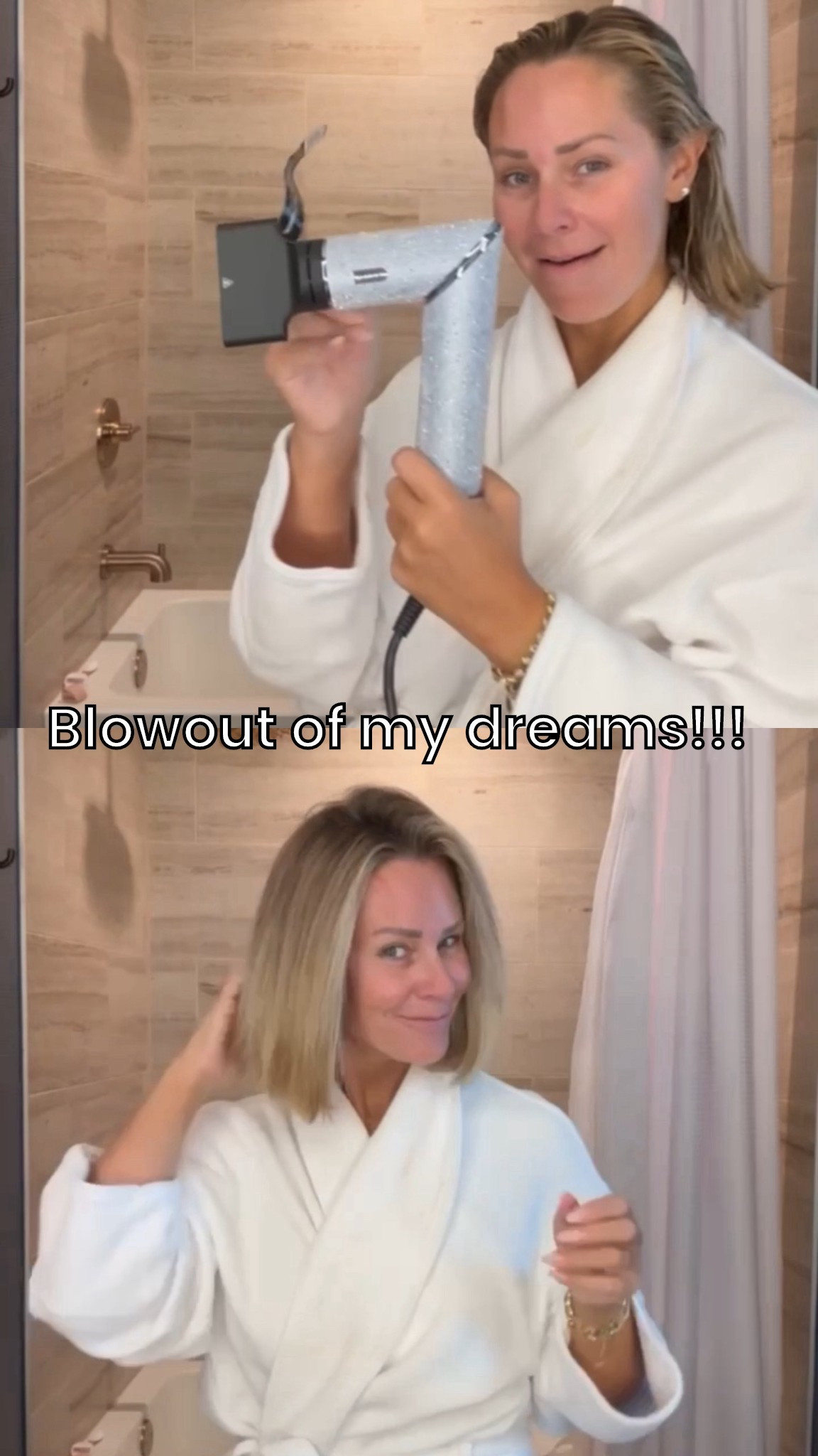 Can we talk about this bedazzled shark flex style???? ✨✨✨ seriously the best blow out I’ve had in a while, I can’t believe I was able to do this on the go! This would make an incredible gift or treat yourself moment. Doing your hair deserves to be fun! 🤍

#LTKCon #LTKStyleTip