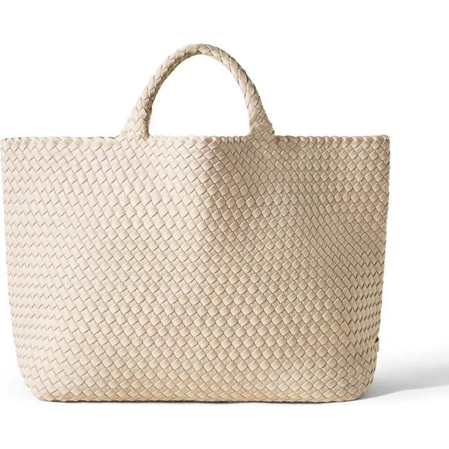 Naghedi NYC | Women's St. Barths Large Handwoven Tote, Ecru - OS (Cream, One Size) | Maisonette | Maisonette