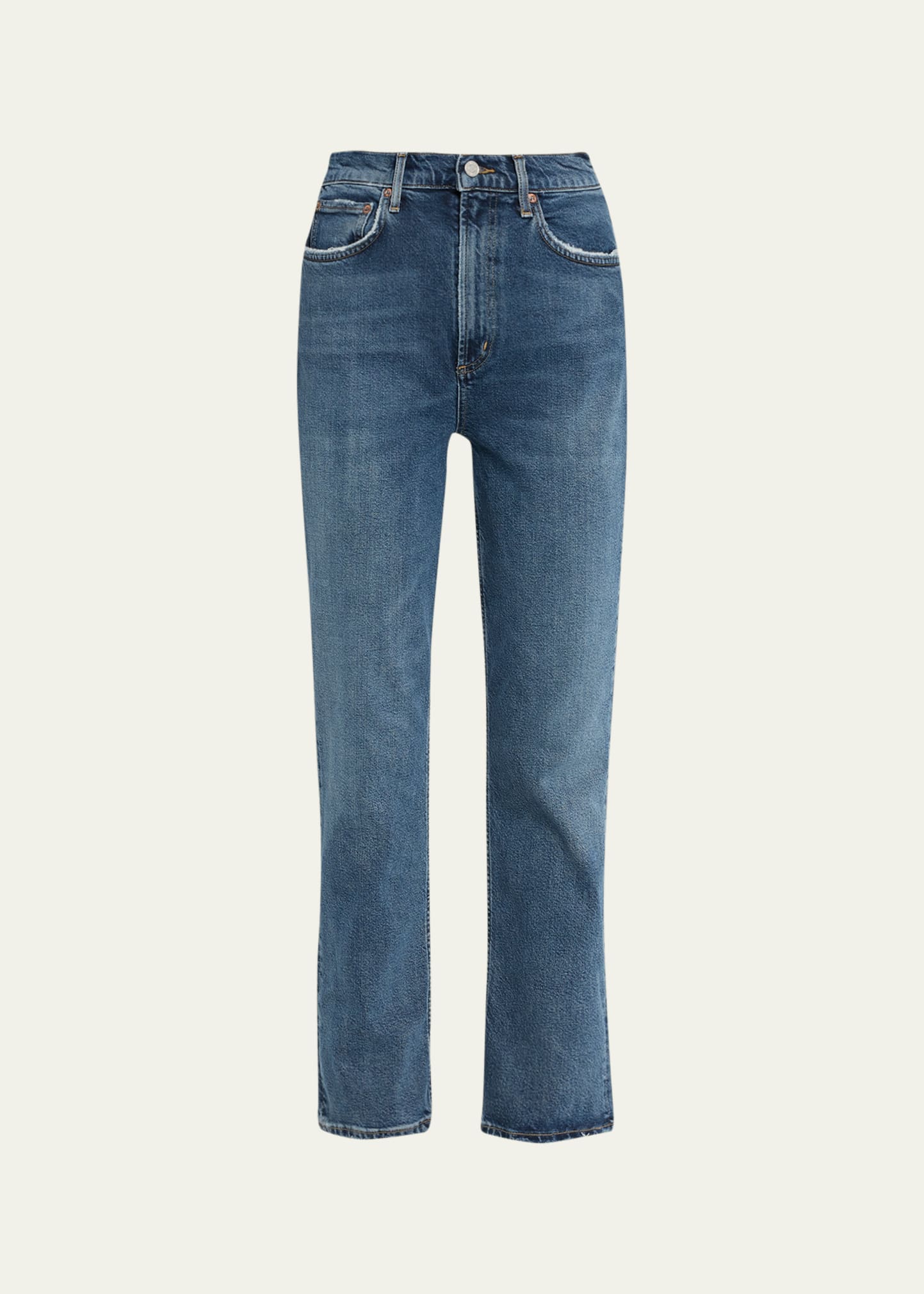 AGOLDE High Rise Stovepipe Jeans | Bergdorf Goodman