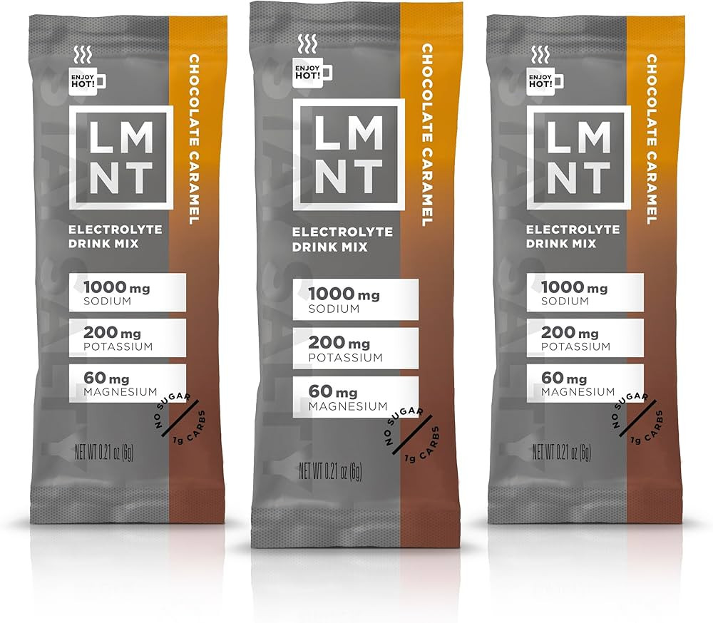 LMNT Hot Chocolate and Coffee Mixer - Chocolate Caramel Salt Electrolytes | No Sugar or Artificia... | Amazon (US)