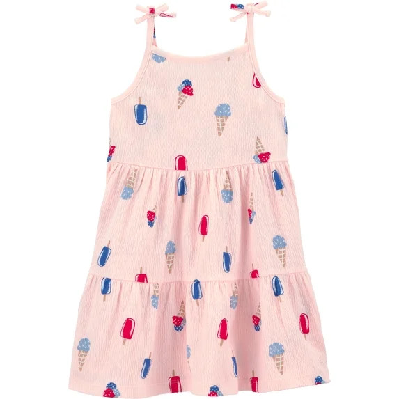 Carter's Child of Mine Baby and Toddler Girl Patriotic Americana Americana Dress, Sizes 12M-5T | Walmart (US)