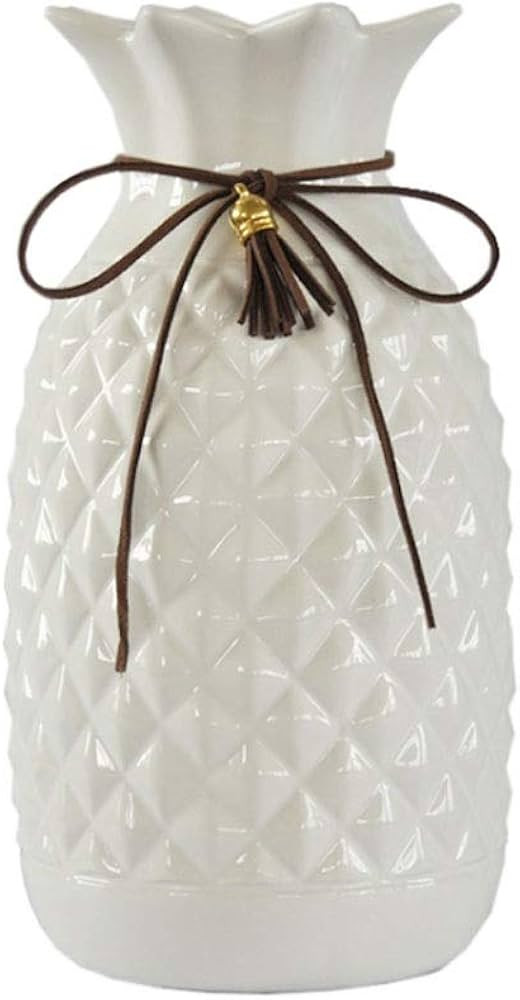 Amazon.com: Vases Vase Creative Pineapple Ceramics Vase Home Decoration European Rural Style Hydr... | Amazon (US)