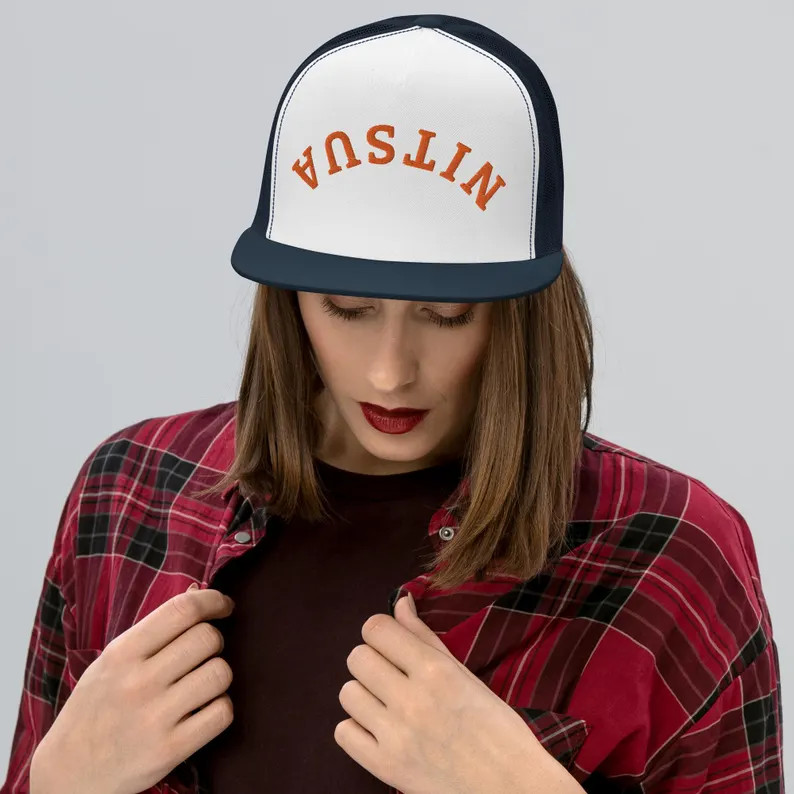 Upside Down Austin Trucker Cap - Etsy | Etsy (US)