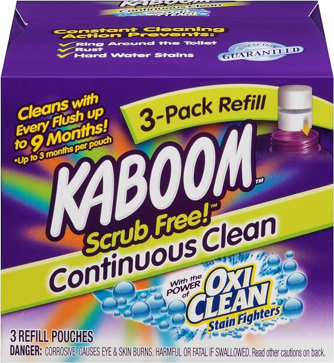 3-Pack Refill – Kaboom Scrub Free! Continuous Clean with OxiClean | Amazon (US)