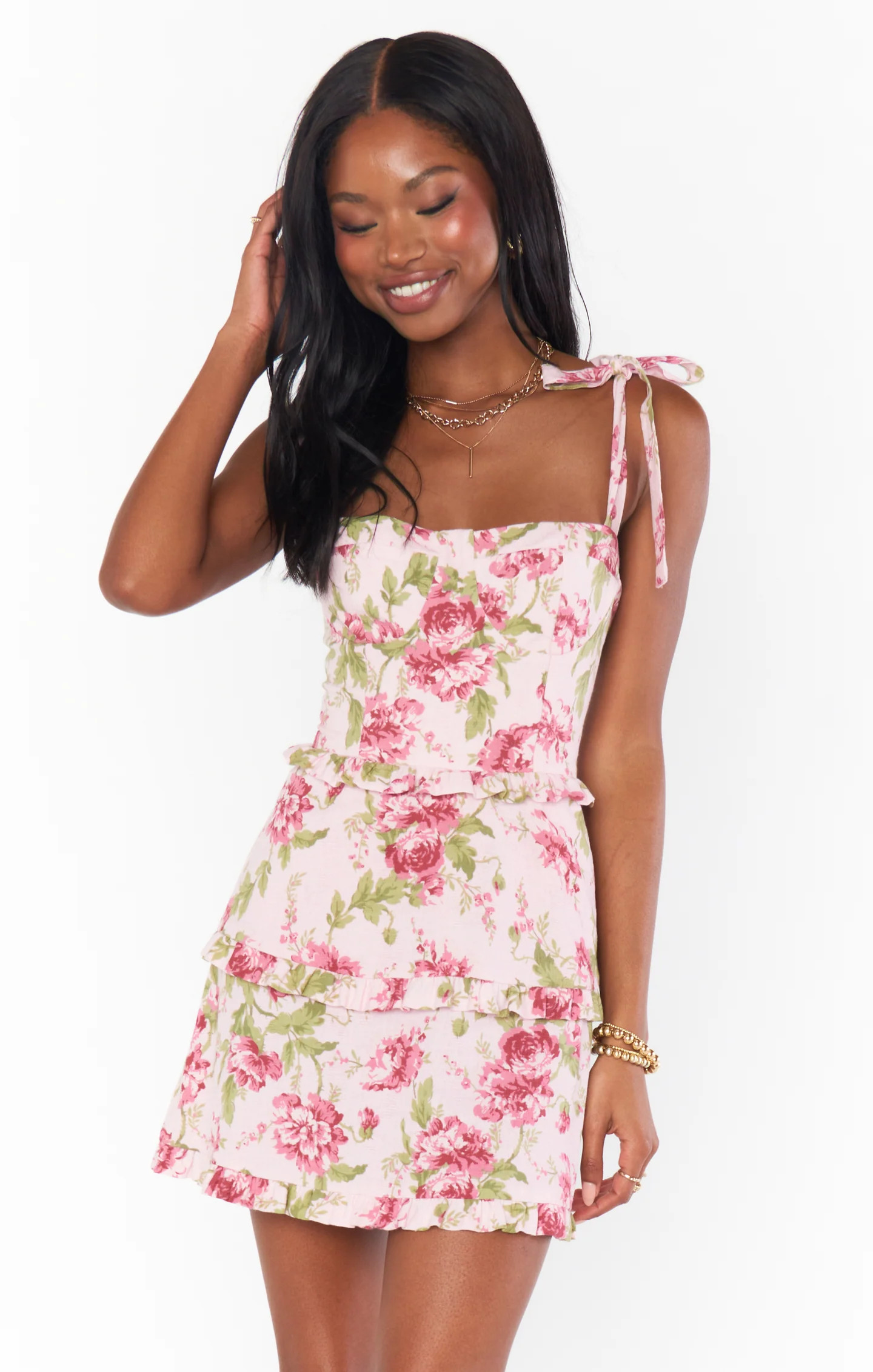 Lady Corset Mini Dress ~ Garden Romantic | Show Me Your Mumu