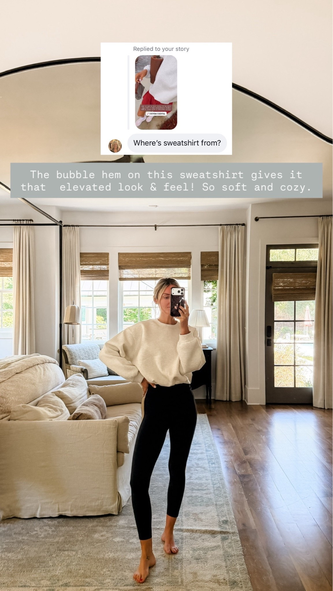 This sweatshirt has been a go to for me, I love the bubble hem for a fun touch on your everyday loungewear! Wearing small in both

Loverly grey, old navy, athleisure, loungewear, grey pullover sweatshirt, dark brown leggings

#LTKootd #LTKActive #LTKmomlife