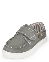 Toddler Boys Chambray Boat Shoes - grey | The Children's Place