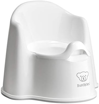 BabyBjörn Potty Chair, White/Gray | Potty Training Toilet, Easy-to-Clean, Removable Inner Potty,... | Amazon (US)