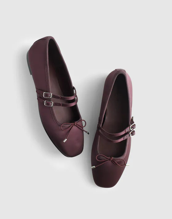 The Greta Double-Strap Ballet Flat | Madewell