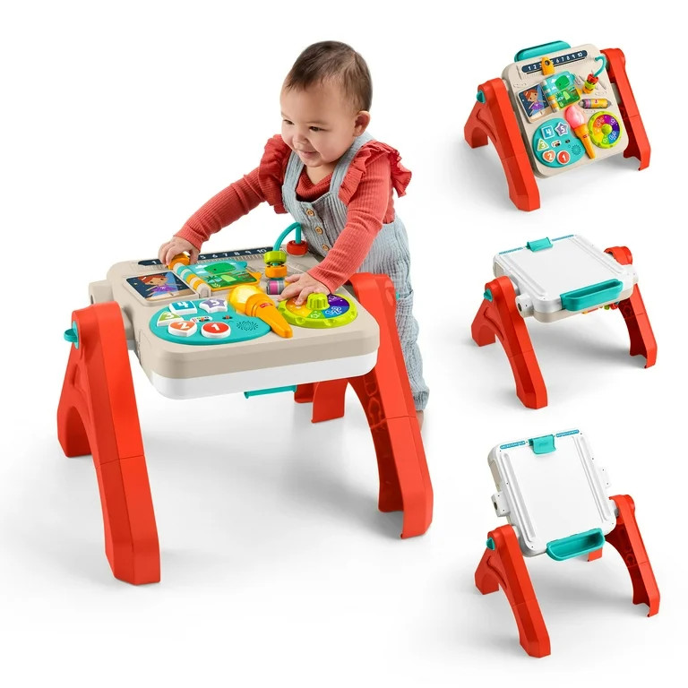 Fisher-Price Laugh & Learn 4-in-1 Activity Table & Easel, Electronic Learning Toy for Baby & Todd... | Walmart (US)