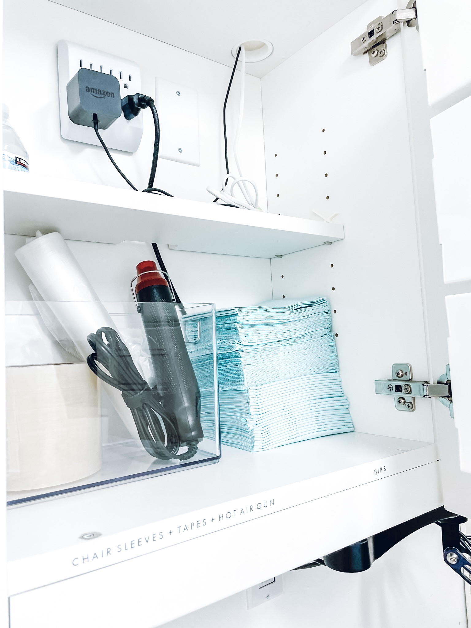 Dental office organization✨ Bathroom Organizer Bin with Handles Clear - Brightroom.