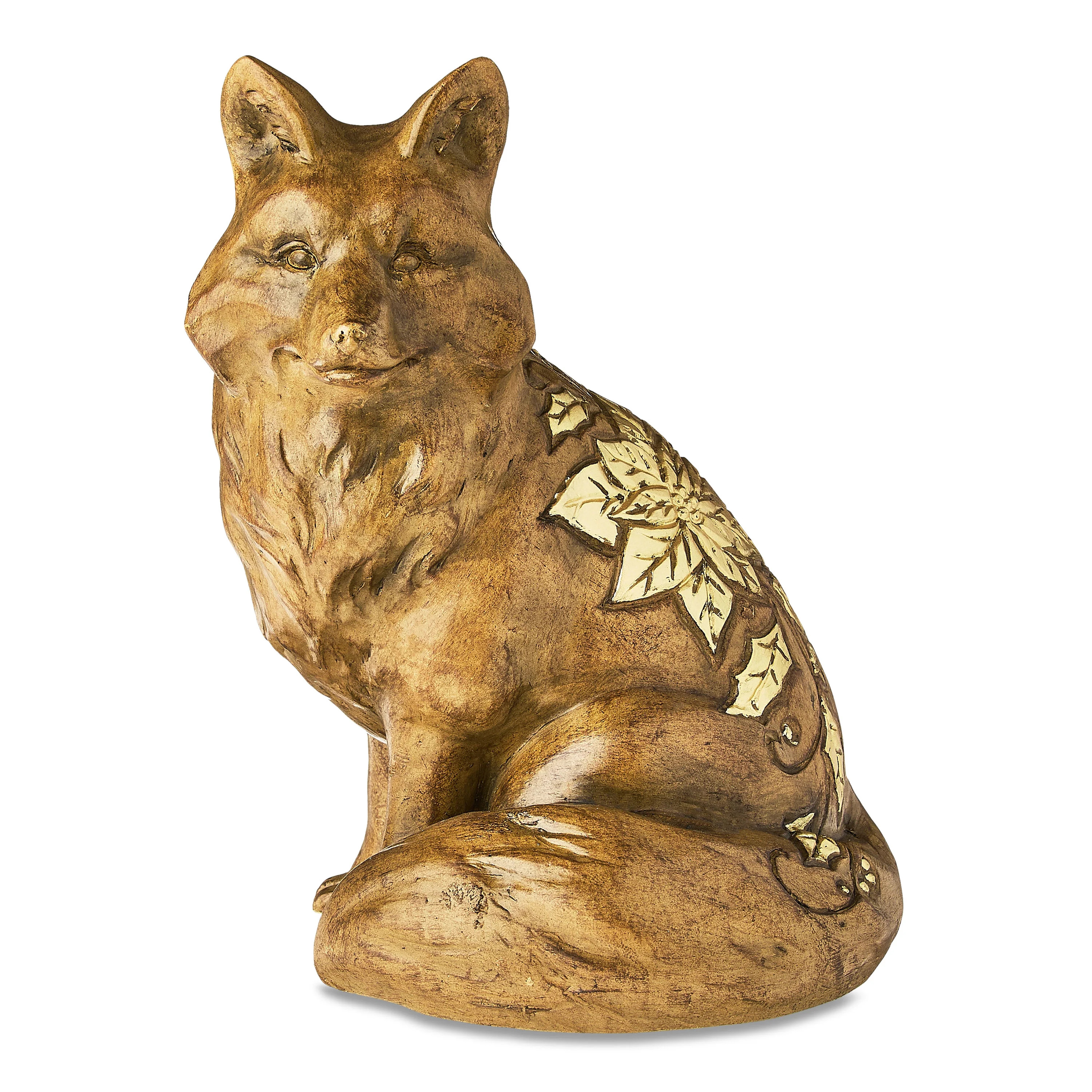 Sitting Fox Christmas Tabletop Decoration, Brown, 8.25", by Holiday Time | Walmart (US)