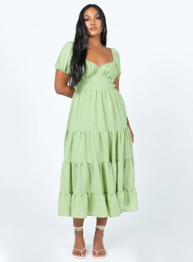 Danny Midi Dress Green | Princess Polly US