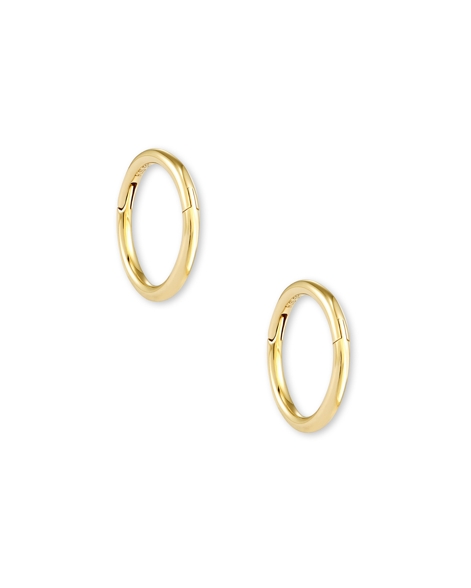 Gina Seamless Huggie Earrings in 14K Yellow Gold | Kendra Scott
