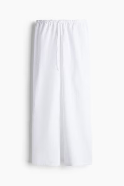 H & M - Schlafhose in Broderie Anglaise - Weiß - Damen | H&M (DE, AT, CH, NL, FI)