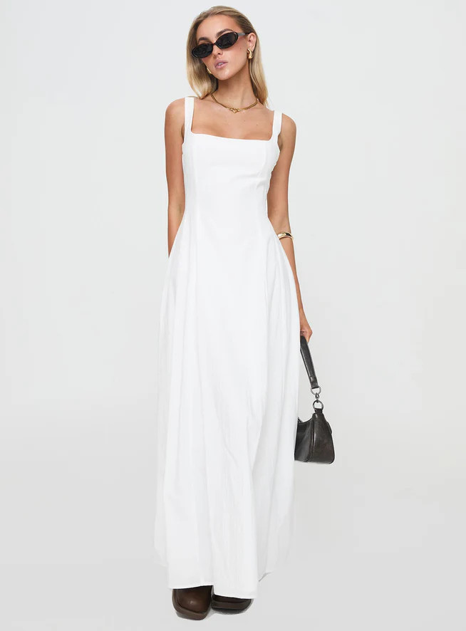 You Can Maxi Dress White | Princess Polly US