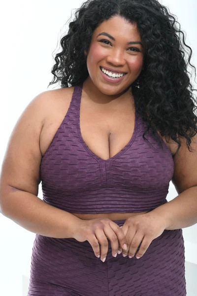 Chrome Curvy Top Açaí (FINAL SALE) | Booty by Brabants