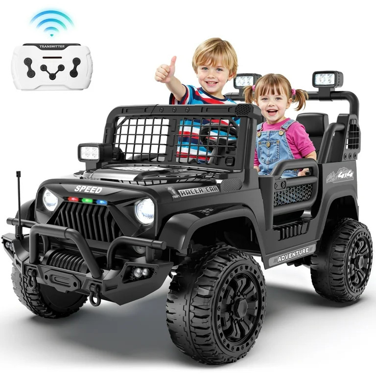 Joyracer 24V 2 Seater Kids Ride on Truck with Remote Control, 4×200W Motor, Electric Battery Pow... | Walmart (US)