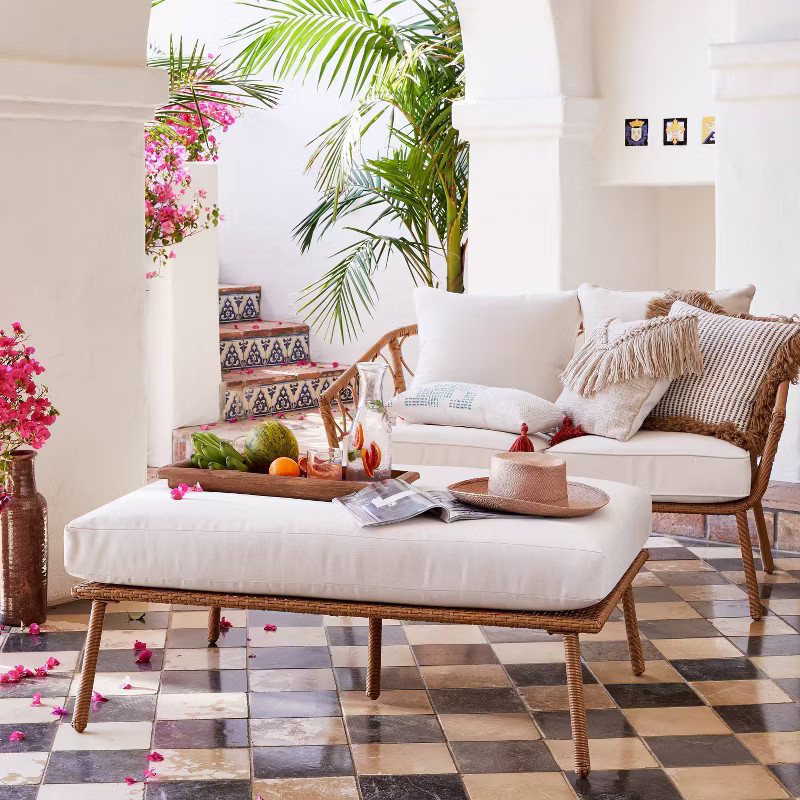 Britanna Patio Loveseat Natural - Opalhouse™ | Target