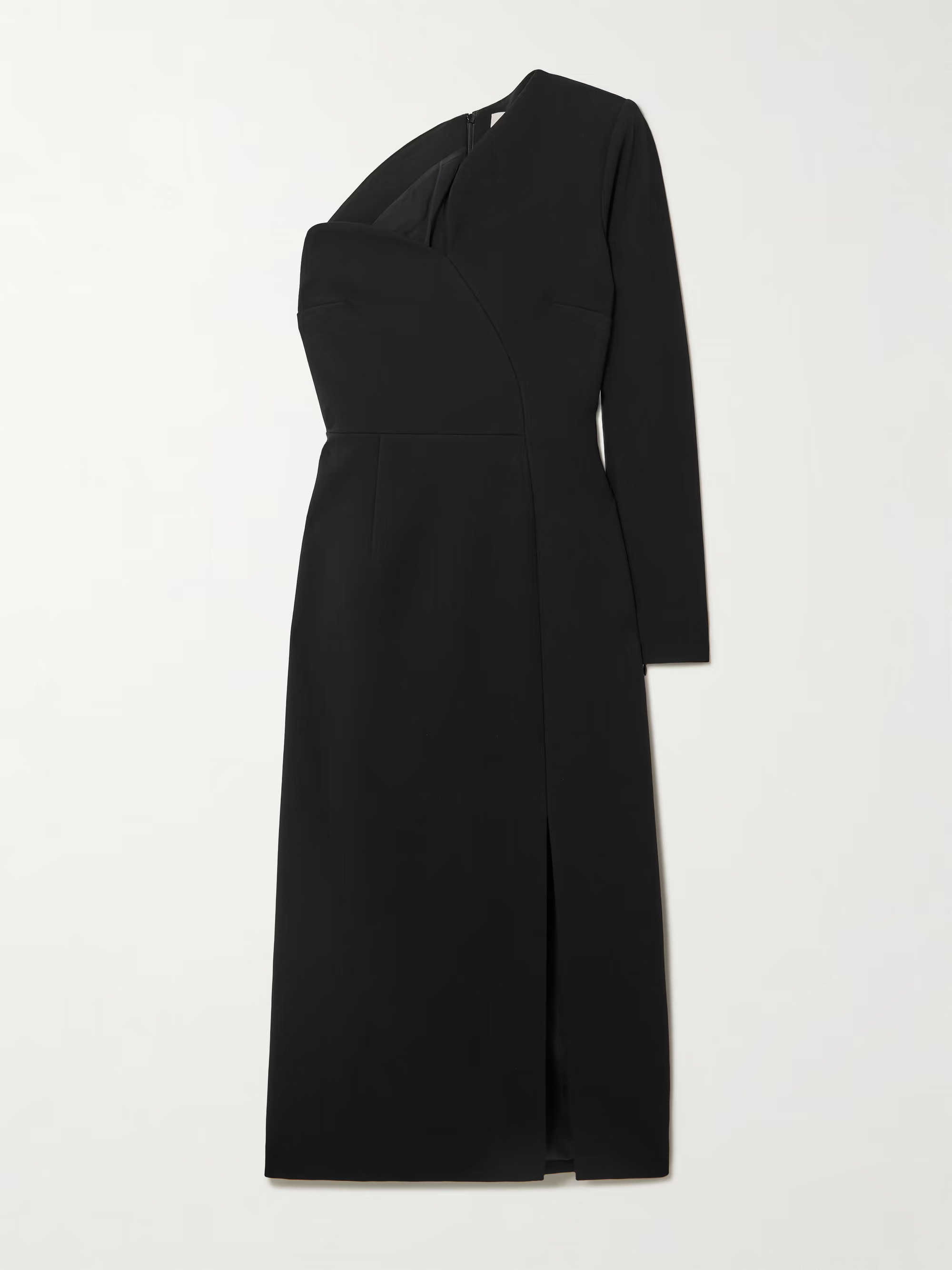 Zahrah one-sleeve crepe midi dress | NET-A-PORTER (UK & EU)