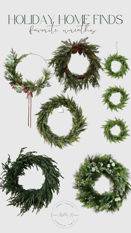 My favorite greenery wreaths for the holiday season 

#LTKhome #LTKHoliday #LTKSeasonal