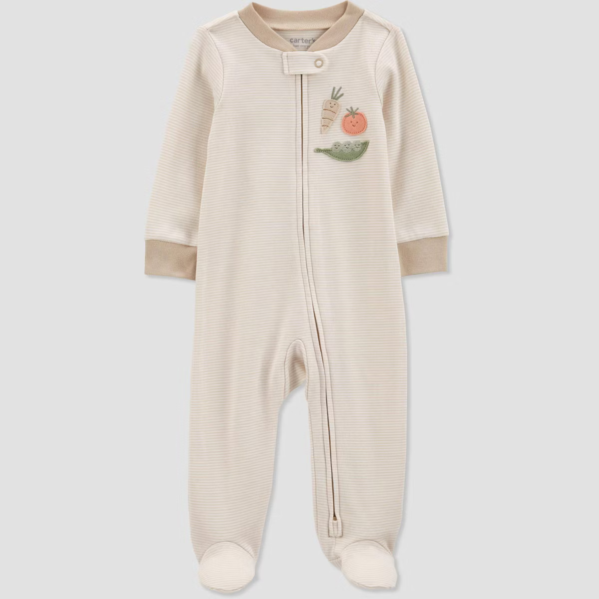 Carter's Just One You®️ Baby Boys' Striped Vegetables Sleep N' Play - Ivory | Target