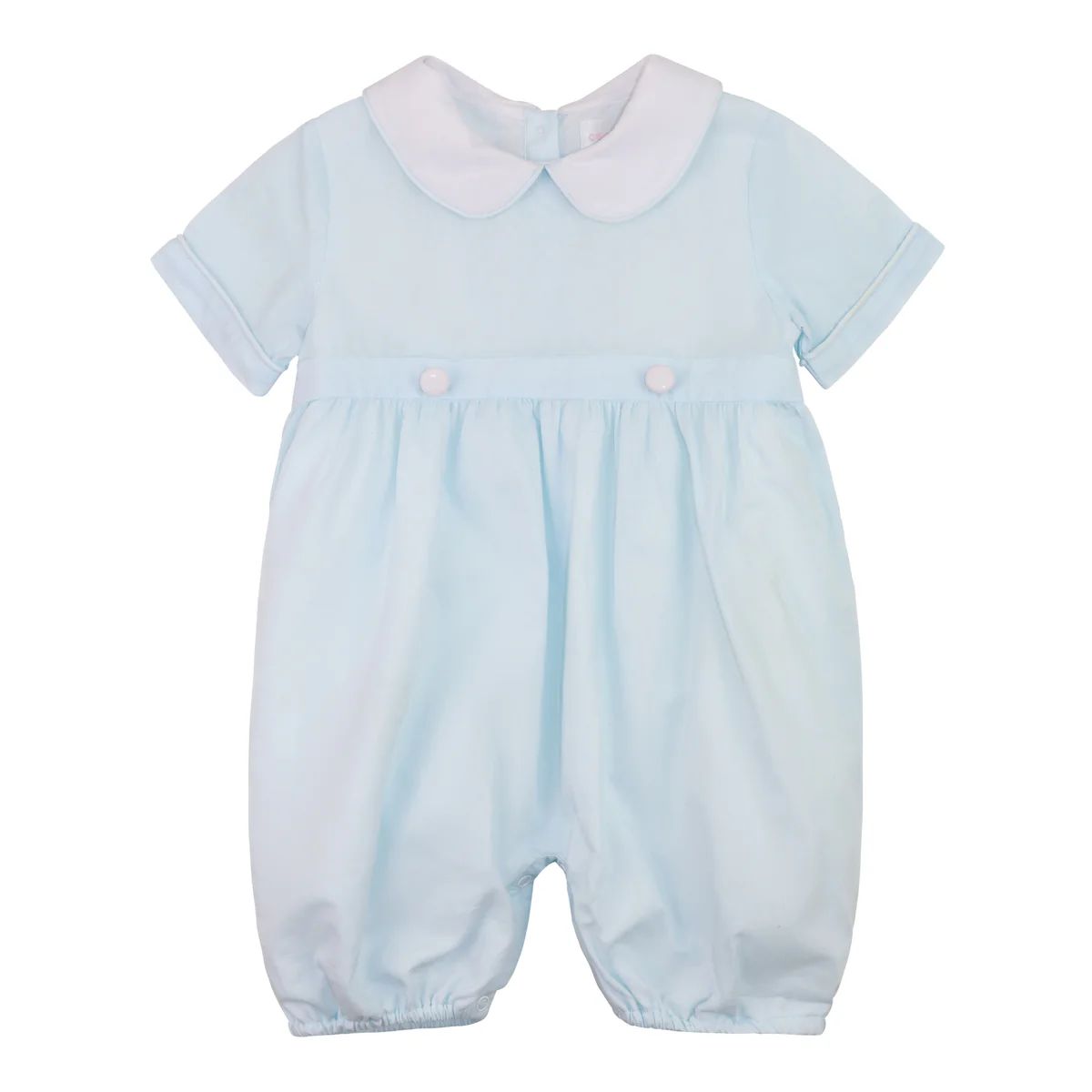 Blue And White Short Romper | Eliza James Kids