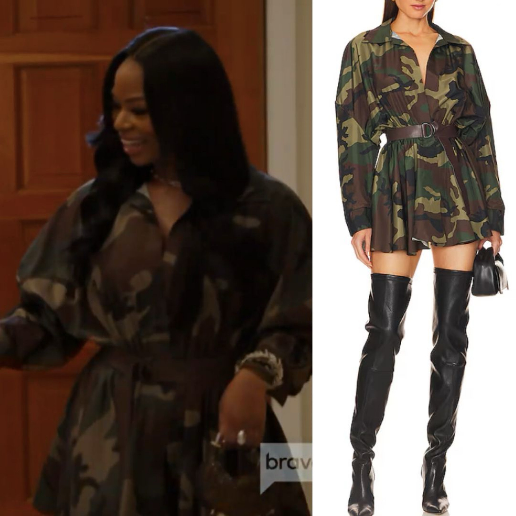 Keiarna Stewart’s Camo Dress