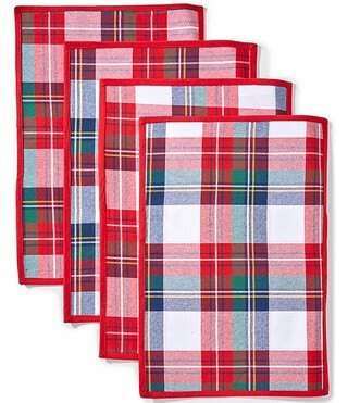 Southern Living Chinoiserie Christmas Collection Tartan Plaid Placemats, Set of 2 | Dillard's | Dillard's