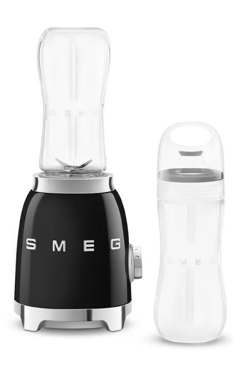smeg Personal Blender & Bottle to Go Set in Black at Nordstrom | Nordstrom