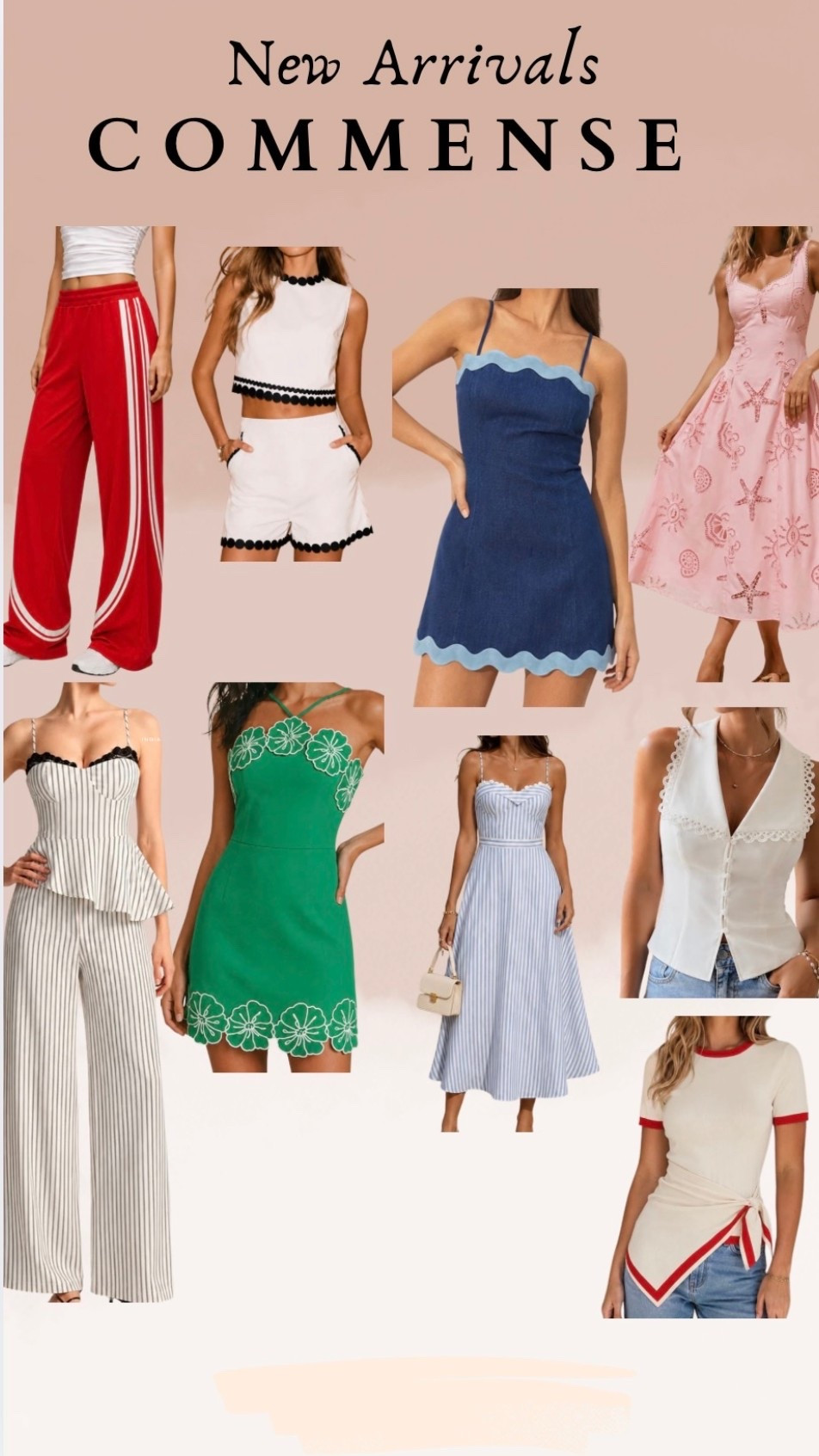 New arrivals- Commense
2piece sets
Dresses
Tops
Track pants

#LTKmomlife #LTKootd #LTKgrwm