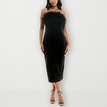 Premier Amour Faux Feather Sleeveless Midi Sheath Dress | JCPenney
