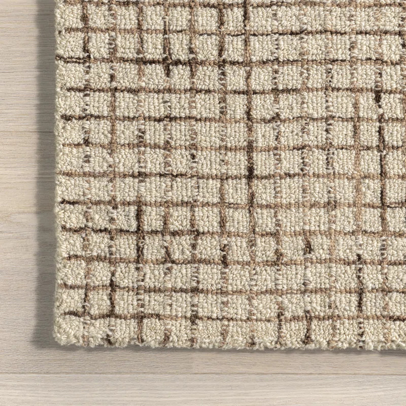 Arvin Olano x Rugs USA Melrose Checked Wool Area Rug | Wayfair North America