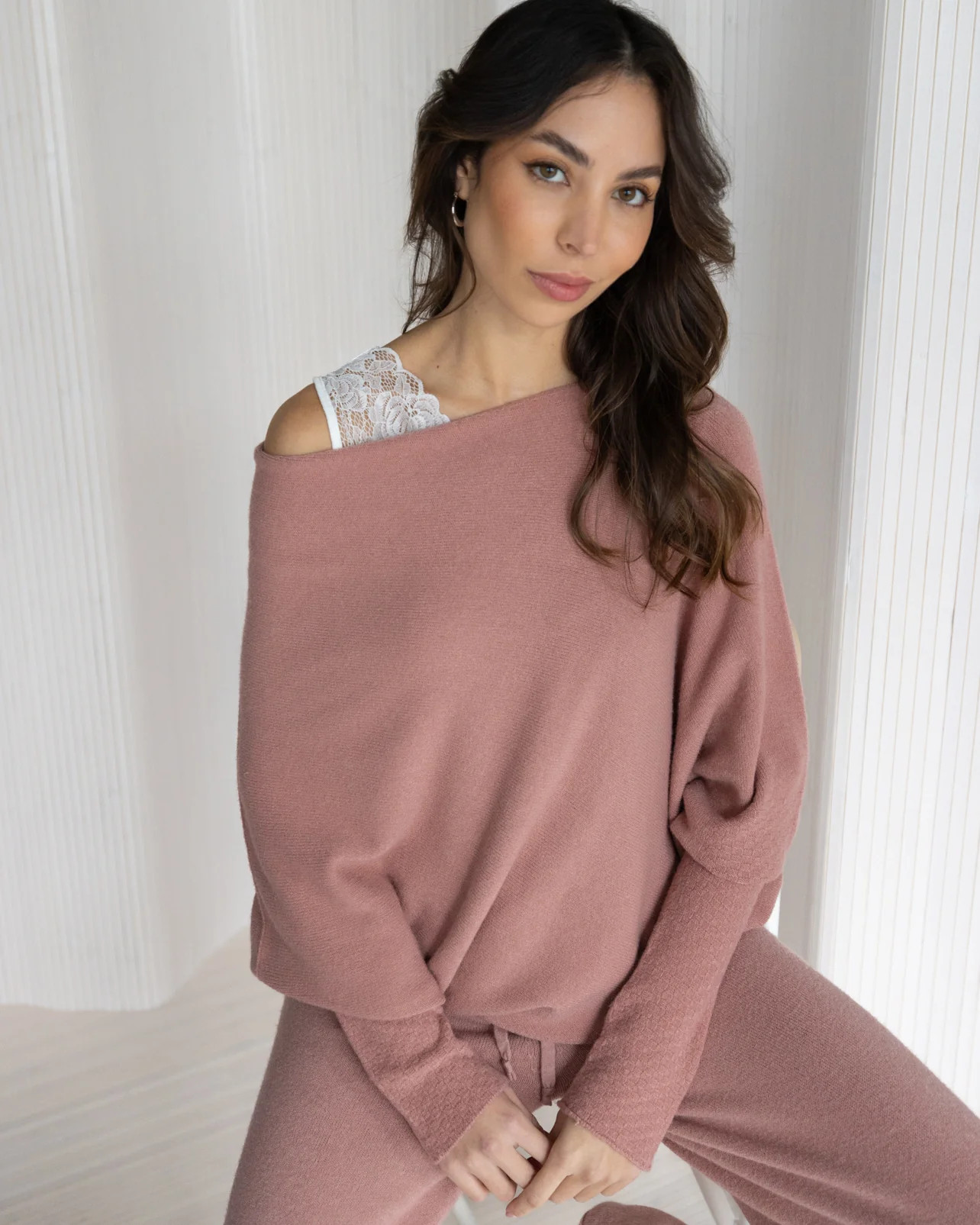 NEW | Asymmetric Draped | Vintage Rose | JAKI