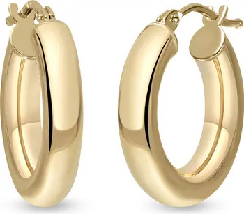 Essentials 14K Gold Smooth Hoop Earrings | Nordstrom