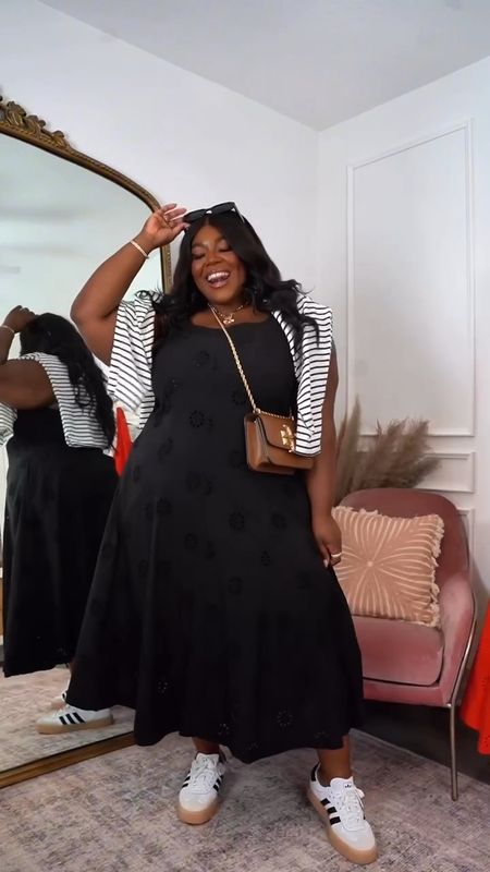 Walmart FTW! Wearing a size XXL/20 and comes in black and white. A great dress to style in different ways this season. 

Spring Outfit, Vacation Outfit, Plus Size Dressess

#LTKfindsunder50 #LTKplussize #LTKsalealert