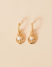 Pearl and Disc Hoop Earrings | Accessorize (Global)