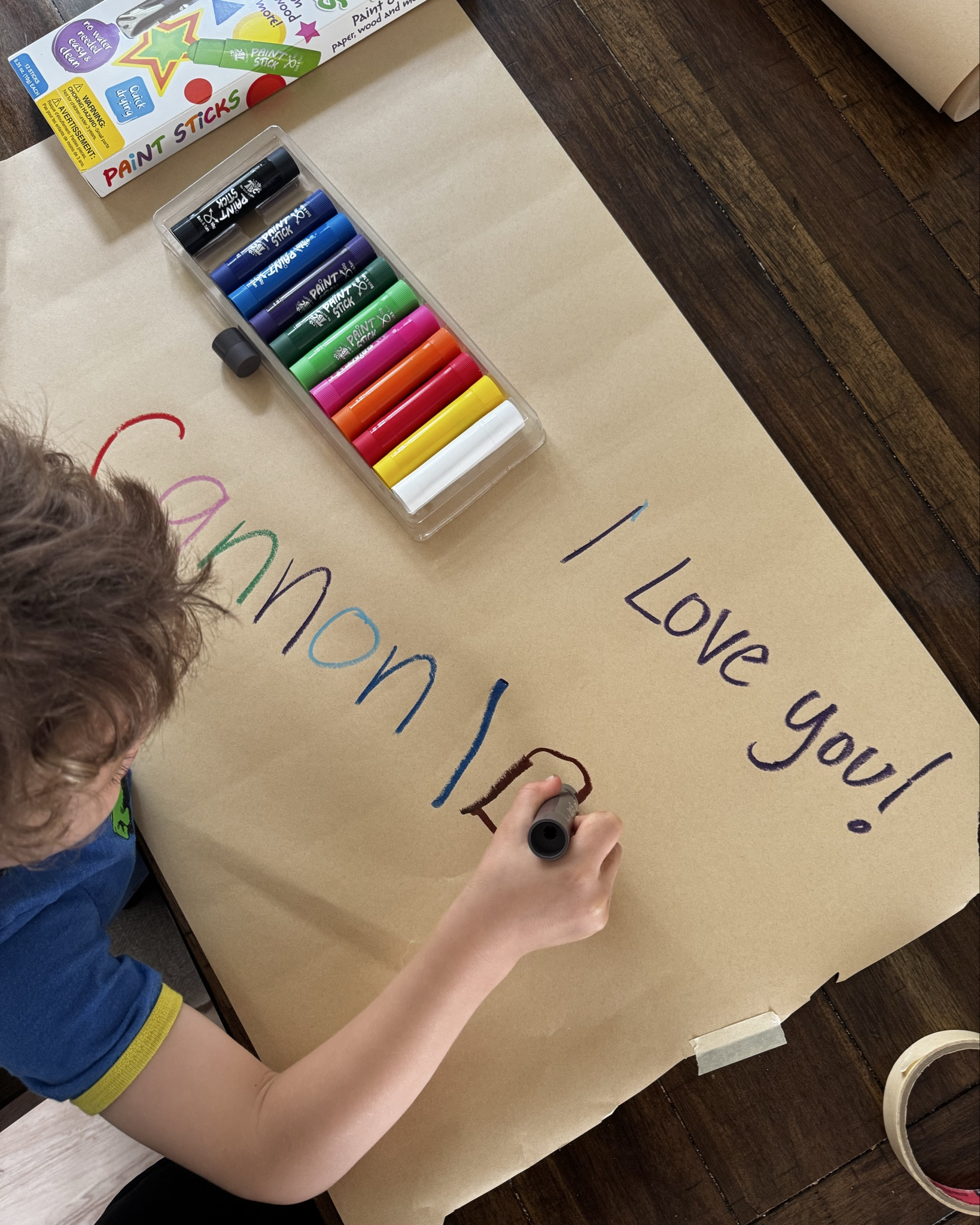 These paint markers are 10/10! Easily wiped off the floor and very minimal smear. 

Kids crafts kids activities 

#LTKKids