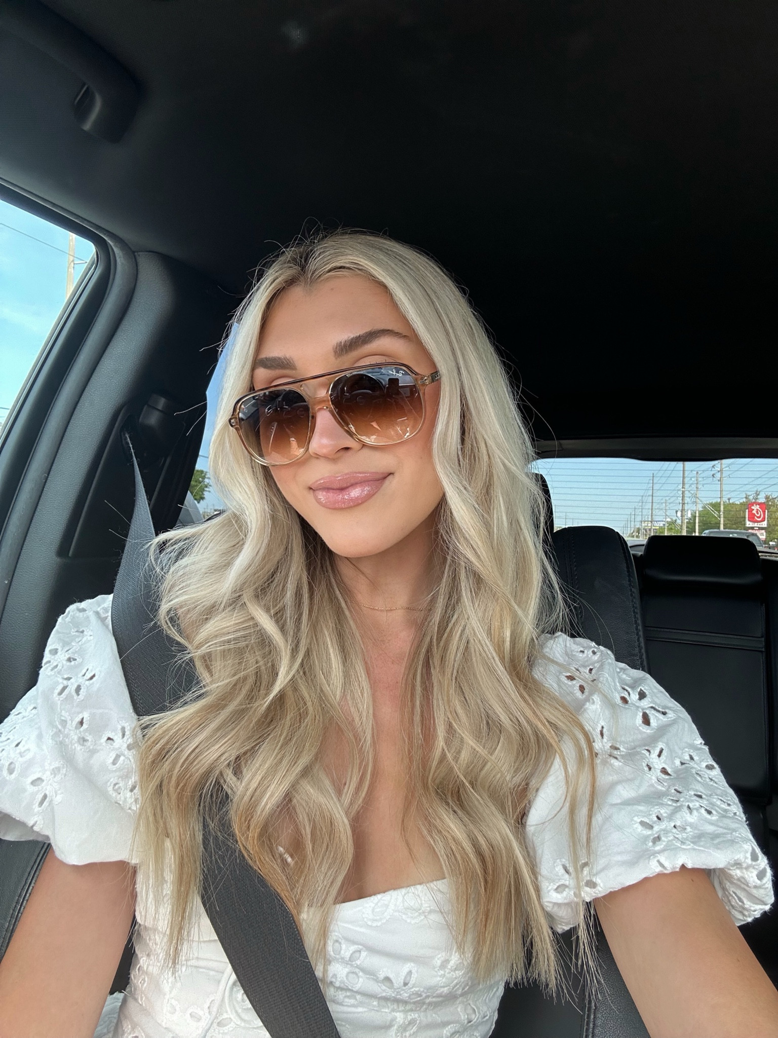 My go to sunglasses & lip combo!!! Probably my 2 most asked questions🤍🌸⛅️ linking here! 

#sunglasses #lipcombo

#LTKstyletip #LTKbeauty #LTKSeasonal
