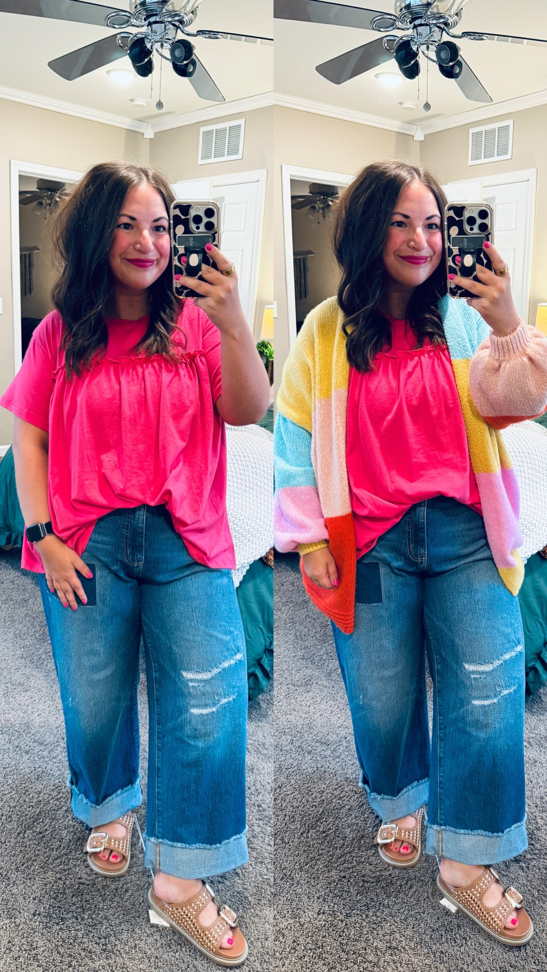 Beating the winter blues with some fun, bright colors!

sandals: fit true to size // wearing a 5
jeans: fit oversized // wearing a 14
peplum tee: fits oversized // wearing a large
cardigan: fits true to size // wearing a large 

 

#LTKootd #LTKMidsize #LTKWorkwear