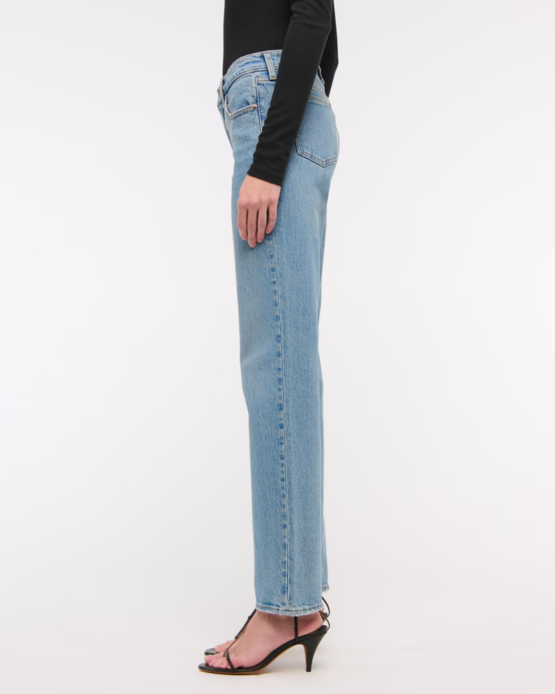 Mid Rise 90s Straight Jean | Abercrombie & Fitch (US)