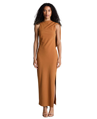 Women's Cowl Neck Drape-Back Maxi Dress | Macy's