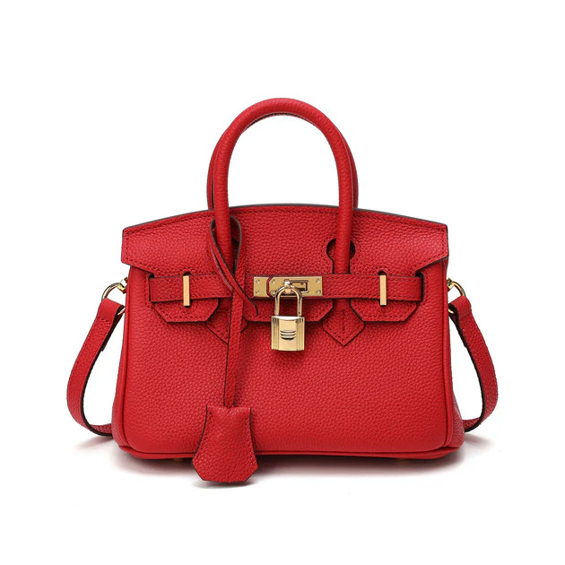 Full-Grain Leather Mini Satchel/ Shoulder Bag | Shop Simon