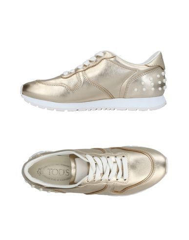 Tod's Woman Sneakers Gold Size 5 Leather | YOOX (US)