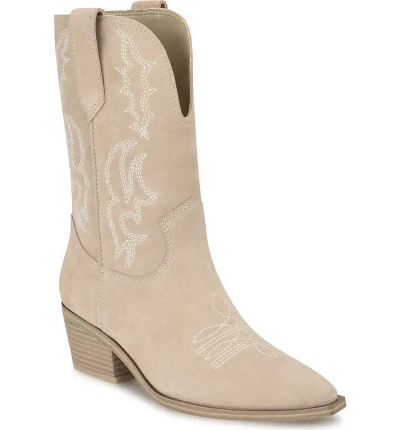 Nine West Yodown Pointed Toe Western Boot (Women) | Nordstrom | Nordstrom