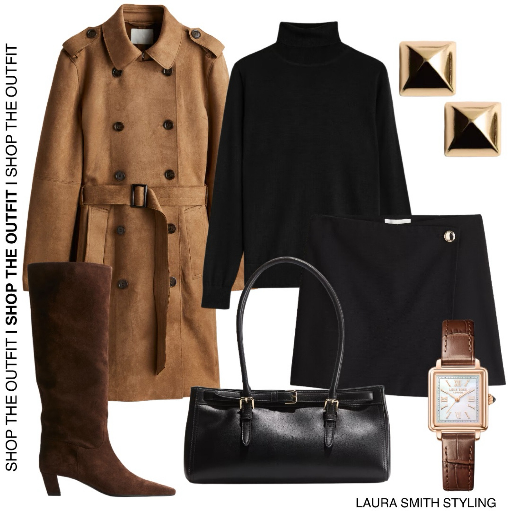 A very 70s look with a roll neck top, suede jacket, mini skirt (skirt) and suede knee high boots 🤎 

#LTKstyletip #LTKshoes #LTKautumn