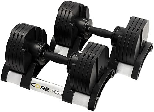 Core Fitness® Adjustable Dumbbell Weight Set by Affordable Dumbbells - Adjustable Weights - Spac... | Amazon (US)