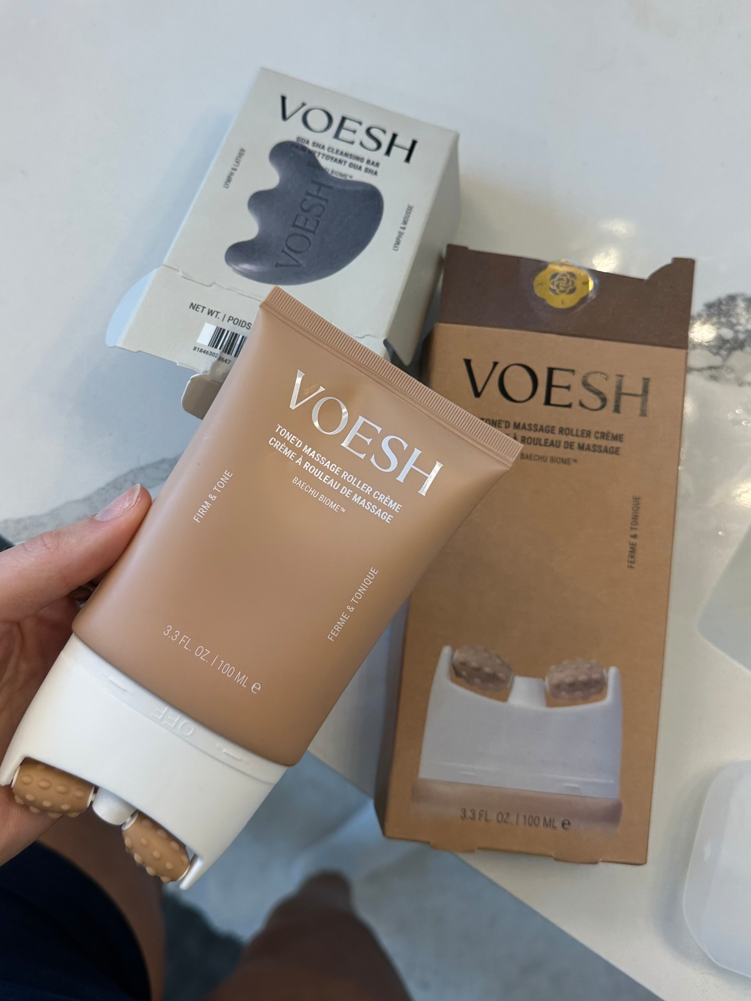 The VOESH Tone’d Massage Roller Crème works as a lymphatic massage tool to help visibly improve cellulite while toning skin. Infused with 2% caffeine and a potent peptide complex, it helps support skin firmness for a more sculpted look on the neck, arms, hips, waist, and thighs. @voesh @ulta 

#LTKselfcare #LTKgrwm #LTKBeauty