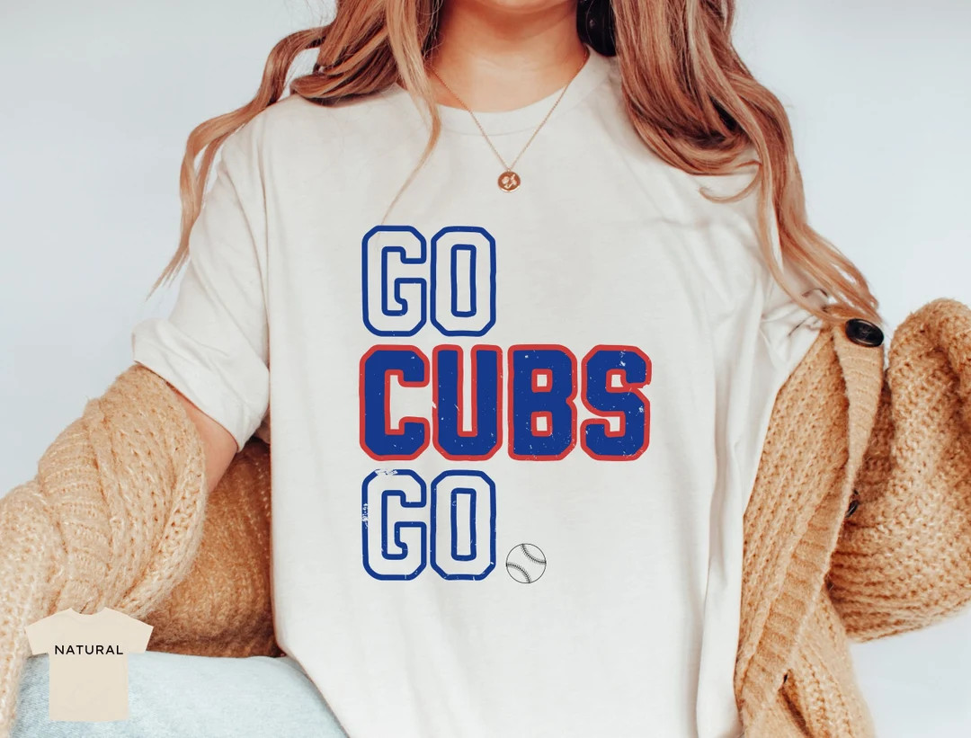 Chicago Baseball Shirt, Chicago Baseball Vintage, Chicago Vintage, Retro Cub Shirt, Chicago Overs... | Etsy (US)